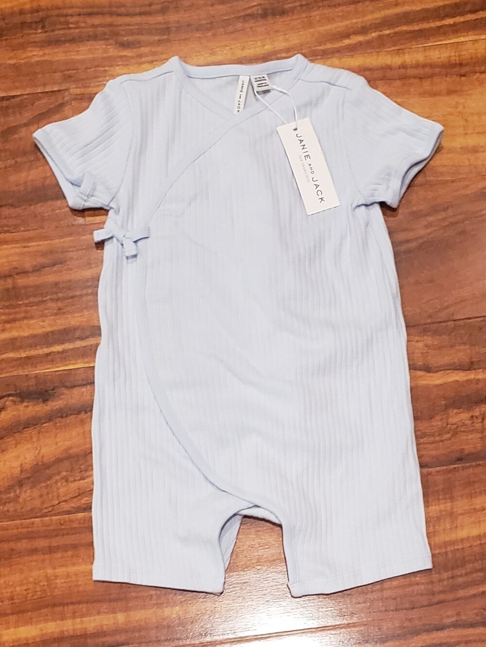 Janie and Jack NWT 18-24 months blue ribbed romper